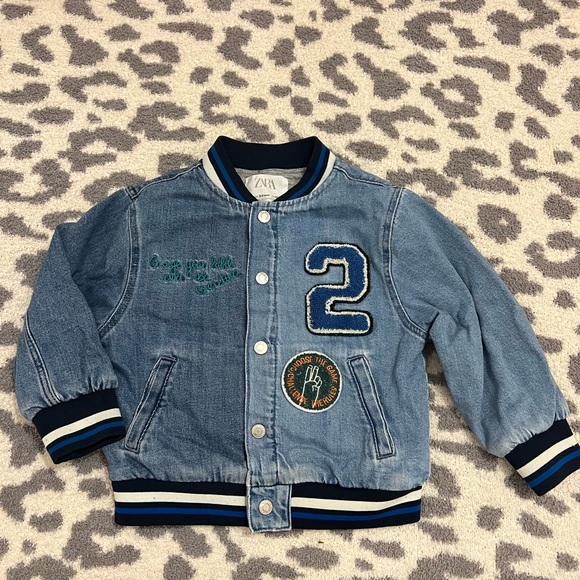 ZARA BOYS TWO TONE DENIM JACKET AND OMBRÉ PANT BUNDLE - Picture 6 of 10